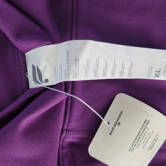 Fabletics PowerHold Boost High-Waisted Leggings XL – Luxe Plum/Dusted Lilac - Picture 10 of 10
